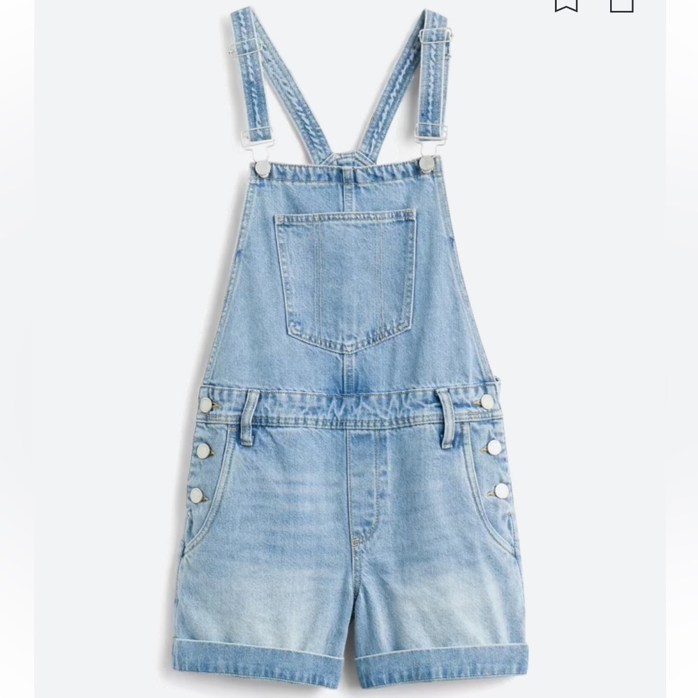 BLANK NYC Denim Shorts Overalls — Size 12